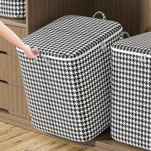 105L/140L/180L Storage Bag Foldable Clothes Quilt Storage Bag Waterproof Tote bag Moving Zipper storage box Laundry basket Beg simpanan 收纳袋 洗衣篮