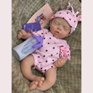2 Style/13Inch Open Mouth&Washable Solid Silicone Sisters Doll With Soft Touch Feeling Handamde Lifelike Newborn Silicone Doll