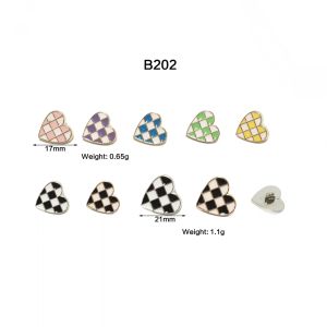 Set 10 cúc áo nhựa thời trang mới hình trái tim kiểu mới dành cho áo vest áo sơ mi... B202 17mm 21mm