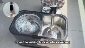 360° Spin Mop Set with Bucket Hands-Free Floor Cleaning Solution set Microfiber