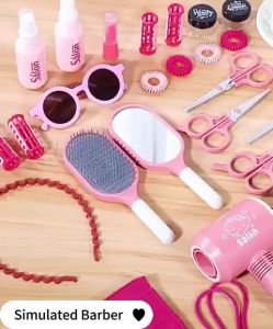 Mainan Anak Kids Hair Salon Pretend Plays Mainan Hairdryer Simulation Anak Pengering Rambut Hadiah Natal