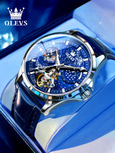 OLEVS | Mens Mechanical Watch Waterproof Open-Worked
