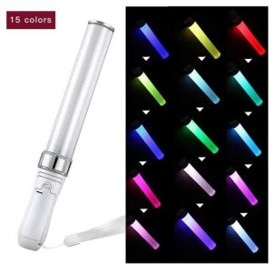 15 Color Changing Glow Sticks Atmosphere Lamp Battery Powered Flashing Stick For Glowing Concerts Party Celebration Supplies