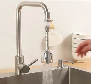 360° Flexible Nozzle Spout Faucet 3 Mode Tap Water Saving High Pressure Tap Extension Universal Tap Kitchen 延长水龙喷头
