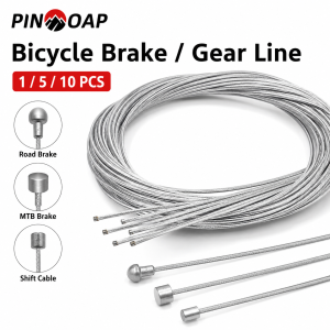 PINMOAP Bicycle Brake Shift Cable For Mtb Road Bike Inner Wire Derailleur Gear Brake Line Cycling Replacement Repair Accessories