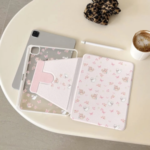 เคสiPadหมุน 360° กระต่าย Gen11/10 Pro12.9 22/21/20 Pro111 Air7/6 11 Gen9 flower เคสไอแพด Gen9/8 Air5/4 10.9 Gen6/5 9.7 Mini7/6 8.3 Pro10.5