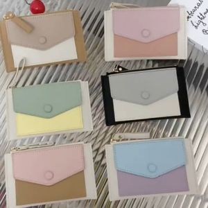 Hot Womens Short Macaron Color Matching Wallet Simple Multi Card Wallet C344-4