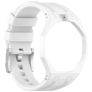 Vỏ Máy Tính 2 Trong 1 Có Dây Đeo Silicon Cho Đồng Hồ Bỏ Túi Swatch X AP Royal Pop Bộ Chuyển Đổi Đồng Hồ Đeo Tay Phụ Kiện Tích Hợp Cải Tiến