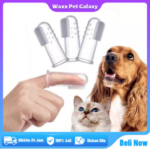 Sikat Gigi Kucing Anjing Sikat Gigi Silikon Jari Pet Toothbrush