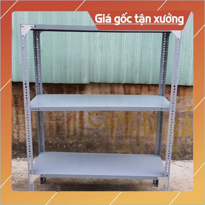 Kệ mâm Sắt V lỗ đa năng 3 Tầng ( MÂM SẮT RỘNG 50CM hoặc Rộng 60cm X DÀI ...