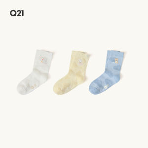 Q21 | Moisture Wicking Antibacterial and Odor-Reducing Childrens Socks Mid-Calf