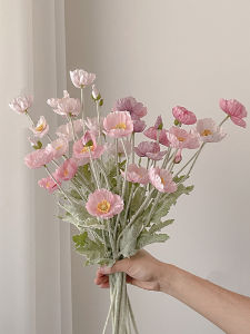 INS Yu Mei Pink Iceland Artificial/Fake Flower Living Room Decoration Flowers Decoration Bouquet Vase Decoration Bridal Bouquet