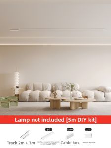JINGYA | Ceiling-Free Surface Mounted Track Lighting Ultra-Thin Magnetic