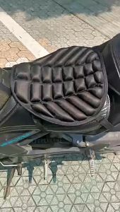 【COD】Motorcycle Seat Cushion 3D Anti Slip Comfort Gel Seat Air Seat Pad Sunscreen Mat Pressure Relief Motorcycle Seat Cover