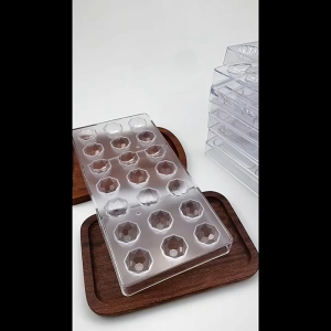 BHQ Chocolate Mold DIY Baking Tool Hard Plastic Transparent Chocolate Candy Mold Acuan Plastik Gula-gula