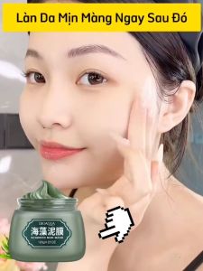 Mặt Nạ Tảo Biển Xanh Nhật Bản Dưỡng Ẩm Trắng Da Mịn Màng Se Khít Lỗ Chân Lông Mờ Thâm sạm Da 120g
