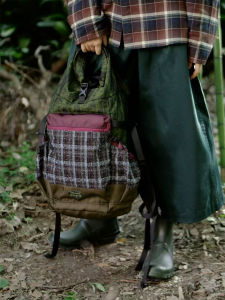 Lightweight Outdoor Hiking Backpack 2025 New Design Large Capacity Splice Backpack Personalized Dual-Shoulder Bag for Youth