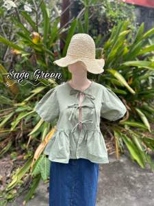 TIFFANY SELF TIE RIBBON TOP LPCLOTHING