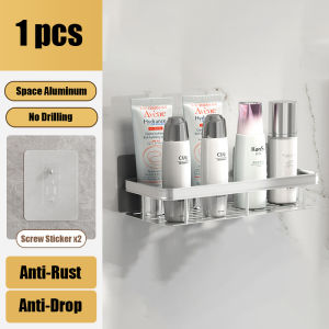 Bathroom Storage Rack No Drill Shelves Wall Mount Corner Shelf Shower Holder For WC Shampoo Organizer Bathroom Accessories