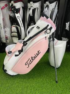 Tas Golf TTL Stand Wanita Tahan Air Pink Putih