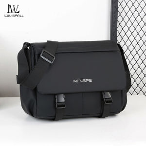 LouisWill Men’s Shoulder Bag Mini Cross Body Bag Casual Lightweight Messenger Bag Large Capacity Waterproof Leisure Street Bag Travel Bag Outdoor Riding Bag For Men