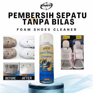 RIMOTO - Pembersih Sepatu Spray Instan 400ML - Foam Shoes Cleaner untuk Sepatu Kotor Cuci Tanpa Air