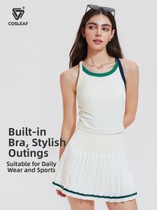 COSLEAF | Sports Padded Straps Tank Top
