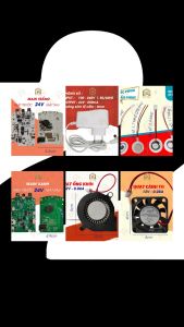 (HCM) Quạt cánh to 12V(5x5cm) Phụ Kiện Máy Xông Tinh Dầu Quạt Gió Quạt Thổi Khói Và Làm Mát - Rô Organic