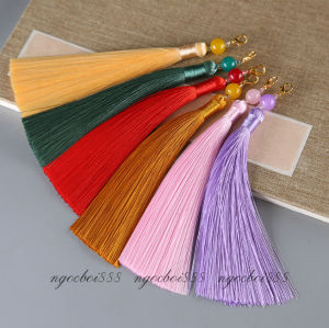 Tua Rua Có Móc Treo Vàng Xỏ Hạt Màu Tổng 15cm Trang Trí Nhiều Màu