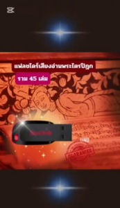 ของแท้เสียงอ่านพระไตรปิฎกแบบแฟลชไดร์บรรจุข้อมูลรวมทั้งหมด45 เล่มเป็นเสียงพระครูปลัดปราโมทย์และคุณเพ็ญศรีอินทรทัต