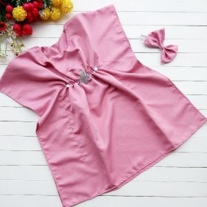 Kaftan Bayi Perempuan Bahan Balotely size 3 bulan - 2tahun | Baju Muslim Bayi Perempuan | Kaftan Anak | Baju Akikah Bayi Perempuan