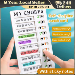 ❤️【Same Day Delivery】 【2 Style】Daily Task Planning Board Detachable Chores Checklist Board Wall Hanging Memo Plastic Board Multi Purpose Student Task Boards