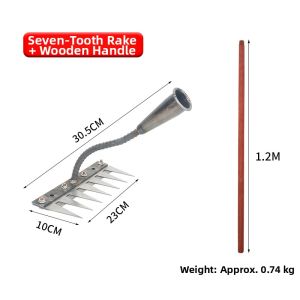Multifunctional Manganese Steel Rake 5 Prongs