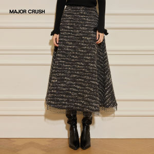French Vintage Fringe Youthful Slimming Dress Suit
