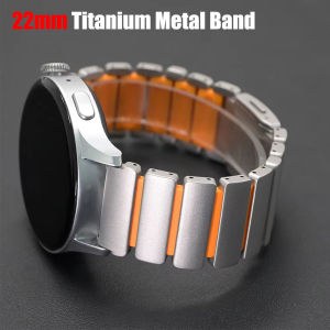 Titanium Metal Band For Huawei Watch Ultimate/GT6 Pro/5/4/3/2 46mm Rubber Strap 22mm For Xiaomi 5/S4/Amazfit Active Max Bracelet
