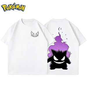 Bandai | "Pokémon" Animated Series - Pikachu - Ecragular Related Products - Short-sleeved Mens and Womens Casual T-shirts