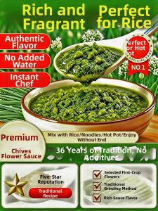 WENXIANGZAN | Fresh No-Additive Natural Wild Leek Flower Sauce