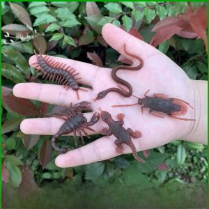 Soft Rubber Snake Artificial Snake Toy Scary Simulated Snakes Spider Ant Scorpion Cockroach Fly Gecko Insect Animal Model