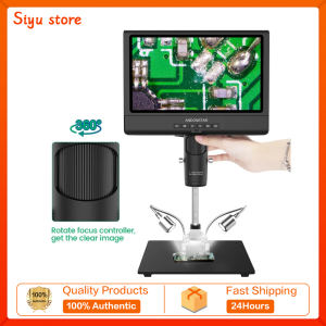Andonstar AD209 10.1 inch Digital Microscope 1080P Adjustable LCD Display Microscope for Soldering Microscope Phone Watch Repair