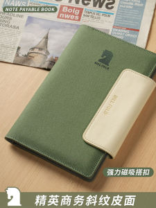 Leather Document Folder Bank Statement Check Storage Holder Multi-Purpose Document Clip Business Supplies Storage Organizer