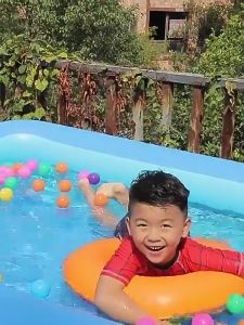 Swimming Pool Portable Swimming Pool Inflatable Swimming Pool Triple Layer Thickened Outdoor with Air Pump in Summer