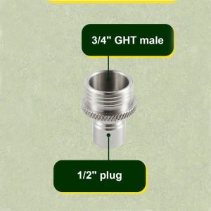 Garden Hose Quick Connect Fittings Stainless Steel Water Hose Adapter 3/4 1/2 Thread Connector Set Durability and Leak Free