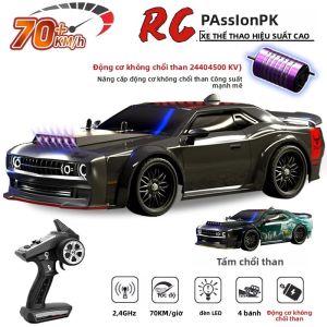Xe Điều Khiển Từ Xa Mô Hình Xe Đua Địa Hình 4 Bánh Dẫn Động Không Chổi Than Tỷ Lệ 1:16 Tốc Độ Cao 70km/h Có Đèn LED Dành Làm Quà Tặng Cho Trẻ Em