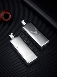 ถ้วยใส่เหล้าขนาดเล็กแบบพกพาทำจากเหล็กไนคร์ 304 หนาสำหรับใช้ในบ้าน สำหรับใช้กลางแจ้ง พร้อมกระเป๋าหนัง เครื่องประดับเหล้า สินค้าที่ต้องใช้ใบอนุญาต