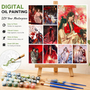 Painting By Numbers Classic Japanese Anime Characters Adult Oil Kit Acrylic Paint Canva Artwork Canva Art Gift Home Decoration