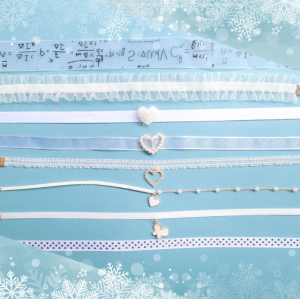 Mori Style Fairy Choker Necklace Clavicle Chain Womens Short Neckband Autumn and Winter Ice and Snow Lace Neck Accessories Necklace