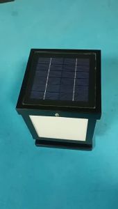 SXH  Solar Outdoor Courtyard LED Pillar Lamp Wall Lamp Villa Garden Rural Entrance Waterproof Landscape Decorative Lamp