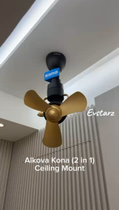 ALKOVA (ALPHA) KONA 3B 16 inches DC Remote Ceiling & Wall Fan Antique Ceiling Fans Ceiling Fan For High Ceiling - Lazada