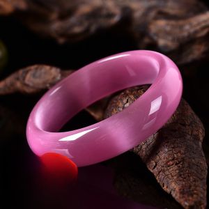 สร้อยข้อมือคริสตัลตาแมวสีชมพู สร้อยข้อมือคริสตัลสุดเก๋ เครื่องประดับแฟชั่นสำหรับผู้หญิง สร้อยข้อมือตาแมวสีชมพูสุดหวาน