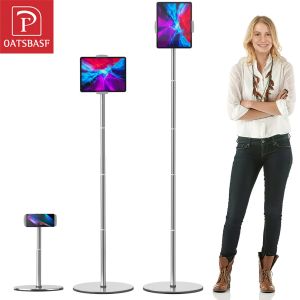 Oatsbasf Tablet Stand Height Adjustable Tablet Floor Holder for iPad/for iPad Pro/for iPhone/for Samsung/or 4.7-12.9 Devices